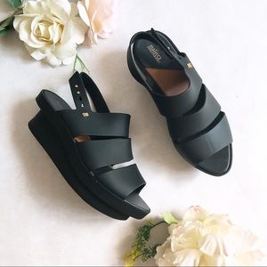 Melissa Style II Flatform/Platform Sandals Black